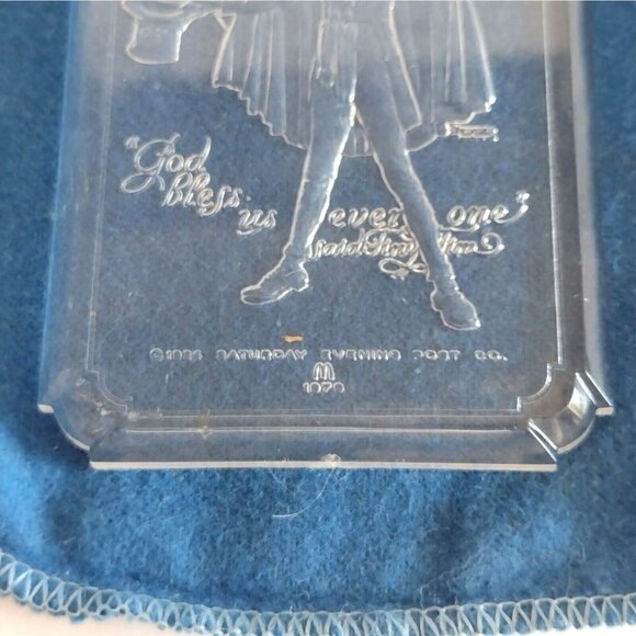 Vtg 1979 McDonalds Norman Rockwell Charles Dickens Plastic Christmas Ornament - Picture 3 of 3